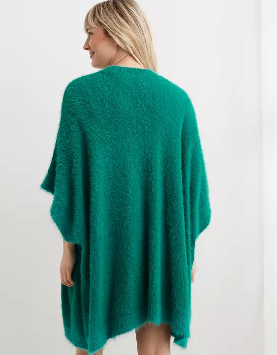 Aerie Fuzzy Sweater Cape - Image 2