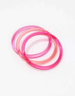 Aerie Neon Clear Bangles