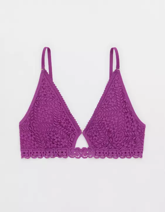 Aerie Show Off Cozy Lace Padded Bralette - Image 3