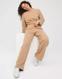 OFFLINE By Aerie Throw-Back Fleece Wide Leg Pant
