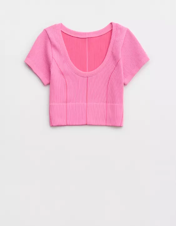 OFFLINE By Aerie Seamless Corset T-Shirt - Image 3