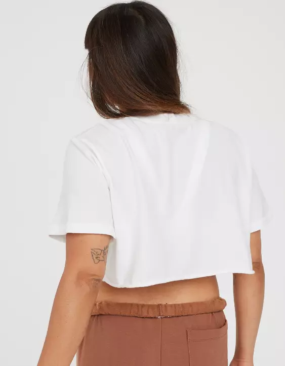 OFFLINE By Aerie Rock N Roll Cropped T-Shirt - Image 2