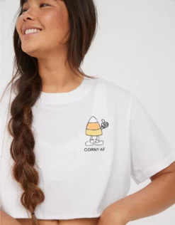 OFFLINE By Aerie Rock N Roll Cropped T-Shirt