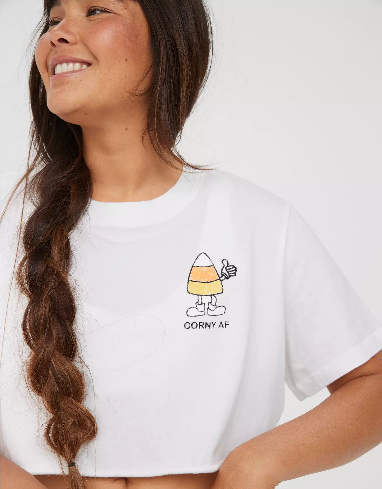 OFFLINE By Aerie Rock N Roll Cropped T-Shirt