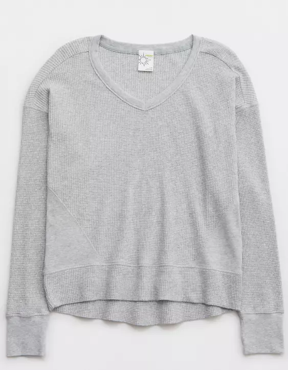 OFFLINE By Aerie Wow! Waffle Oversized T-Shirt - Image 3