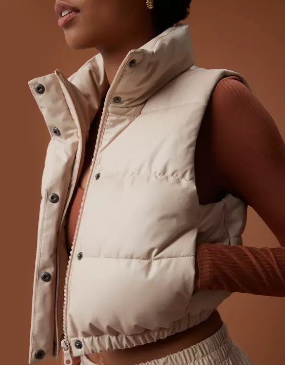 OFFLINE By Aerie Real Luxe Faux Leather Vest - Image 2