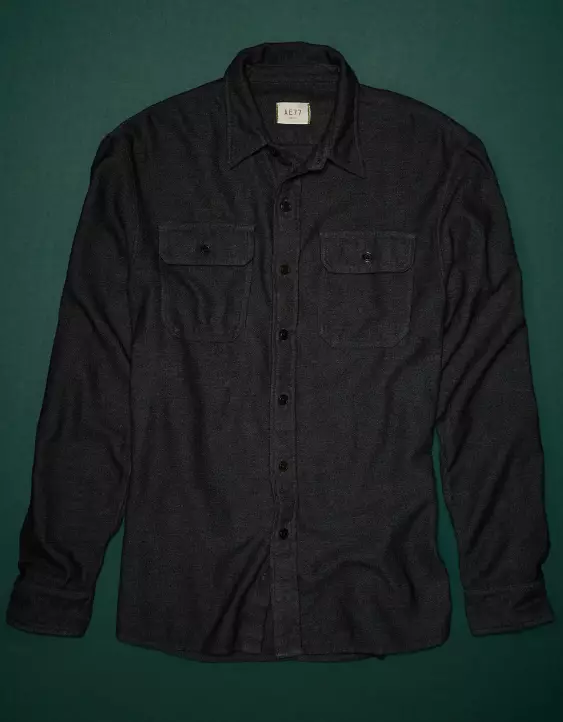 AE77 Premium Brushed Twill Workshirt - Image 3