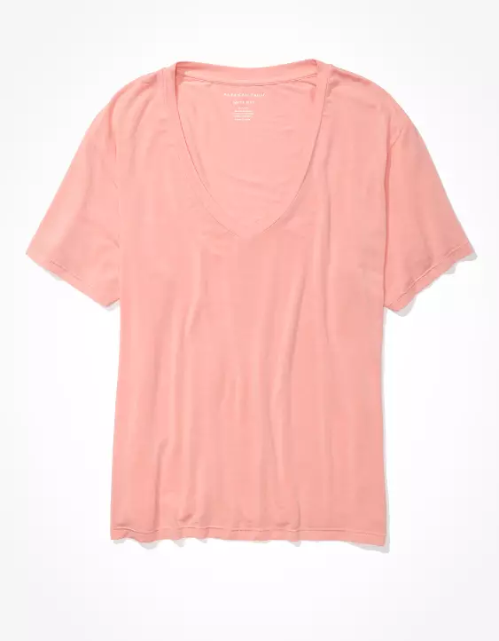 AE Oversized Soft & Sexy V-Neck T-Shirt - Image 3