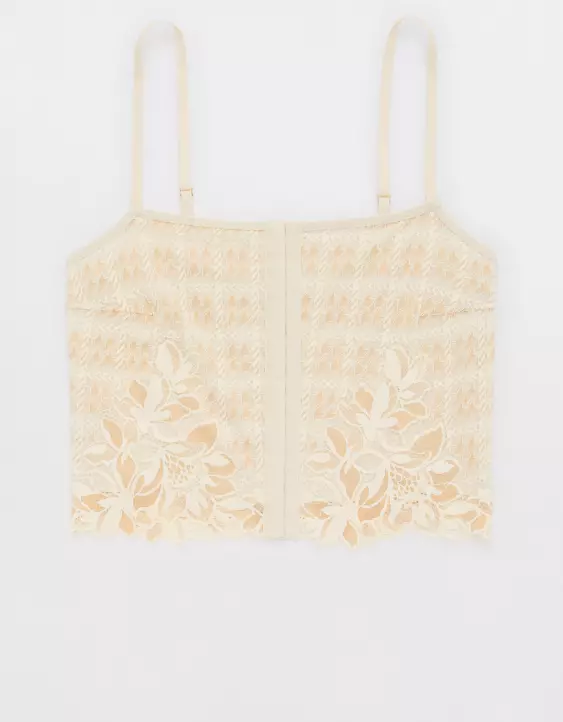 Aerie Show Off Winter Express Lace Corset Bra Top - Image 3