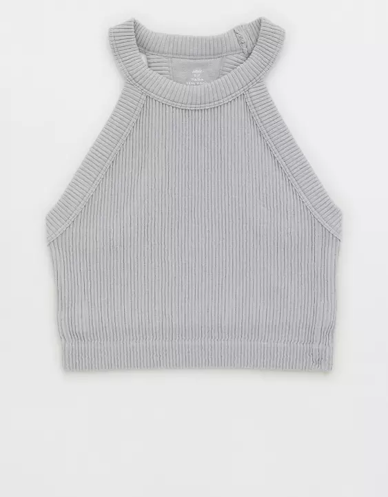 Aerie Superchill Seamless High Neck Bra Top - Image 3