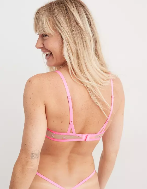 Aerie Show Off Embroidered Unlined Bra - Image 2