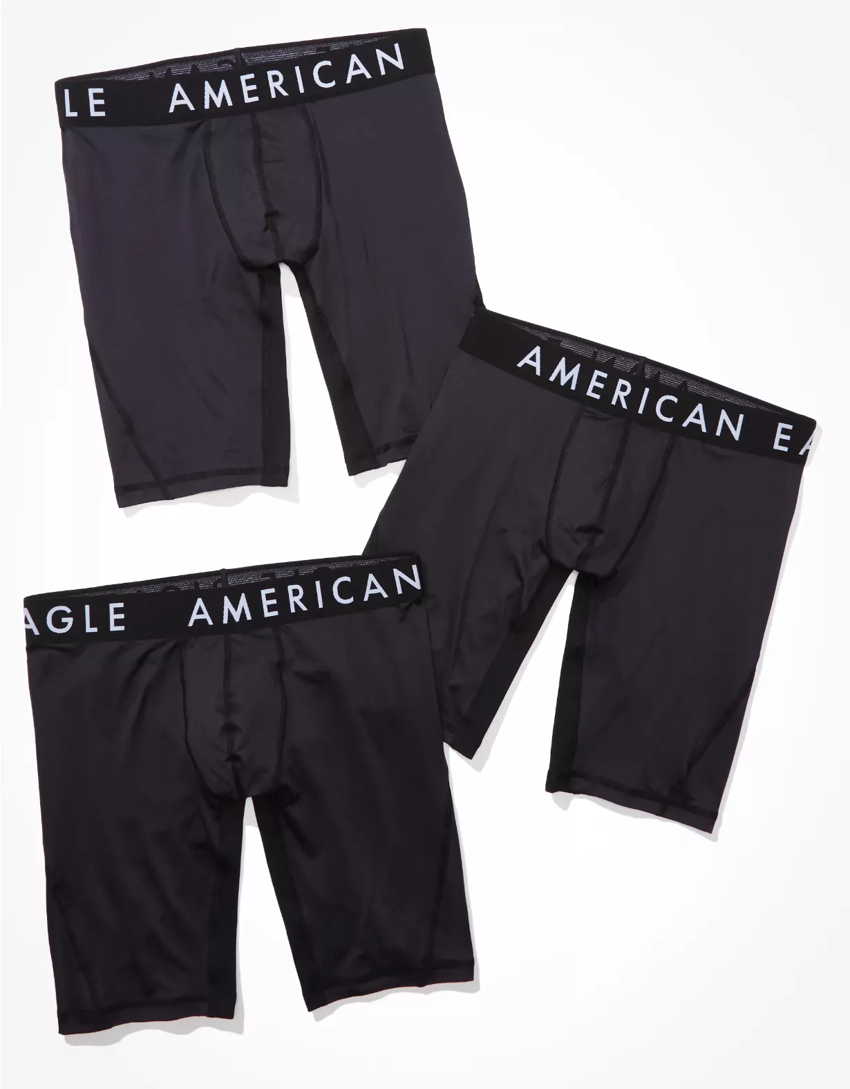 AEO Solid 9" Flex Boxer Brief 3-Pack