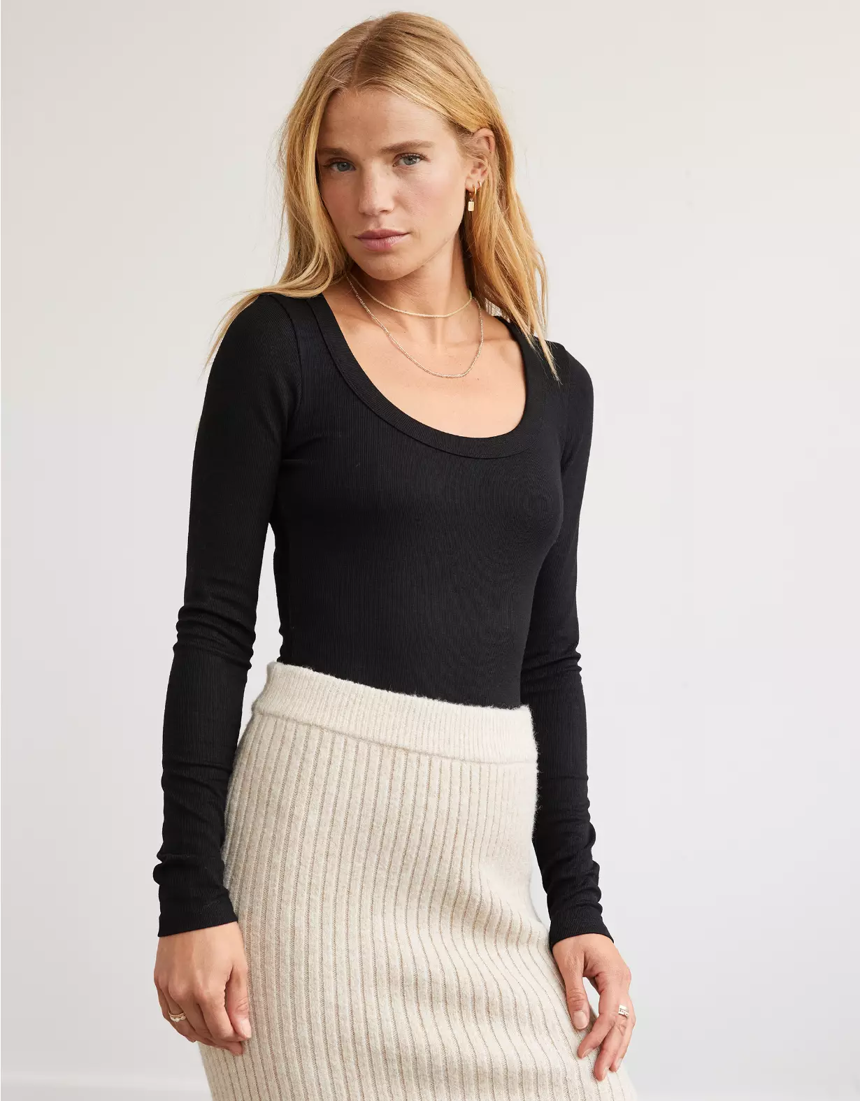 AE Long-Sleeve Scoop Bodysuit