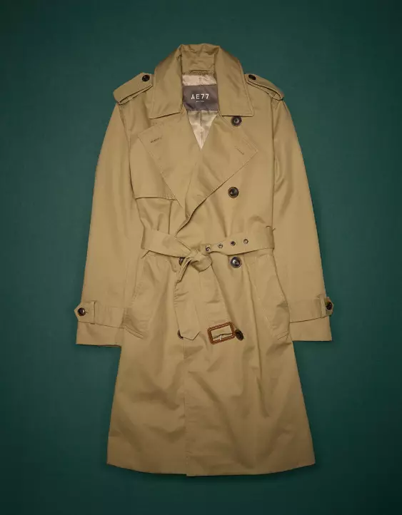 AE77 Premium Classic Trench Coat - Image 3
