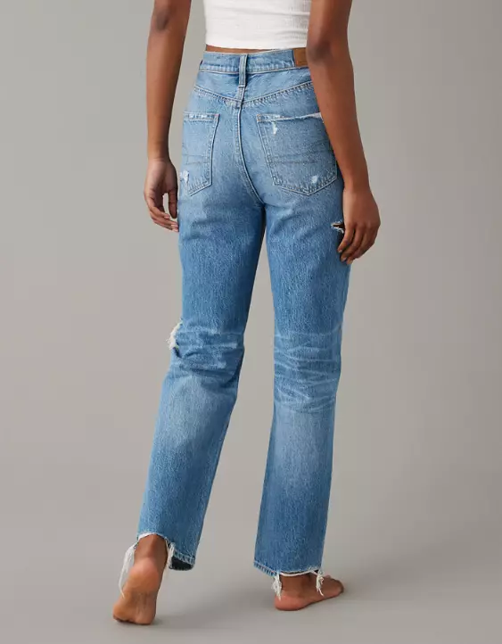 AE Ripped Highest Waist '90s Boyfriend Jean - Image 2