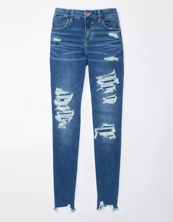 AE Next Level Curvy Patched High-Waisted Jegging - Image 3