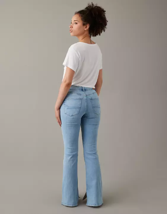 AE Next Level Curvy Super High-Waisted Flare Jean - Image 2