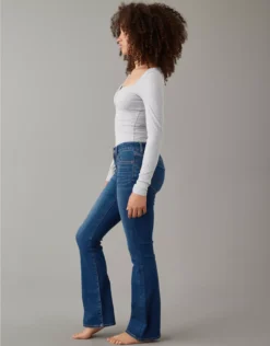 AE Next Level Curvy Low-Rise Kick Bootcut Jean