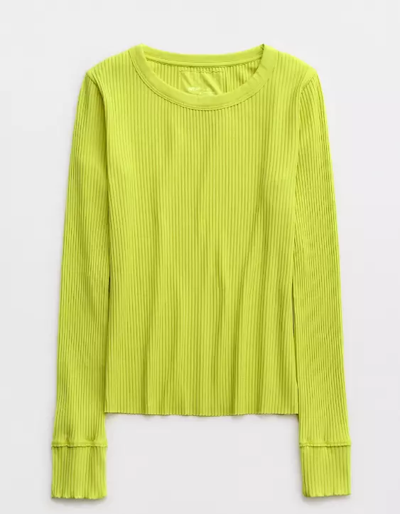 Aerie Fireside Long Sleeve Crewneck T-Shirt - Image 3