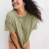 Aerie Distressed Basic Boyfriend T-Shirt