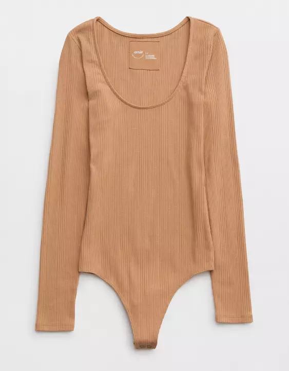 Aerie Ribbed Scoop Neck Bodysuit - Image 3