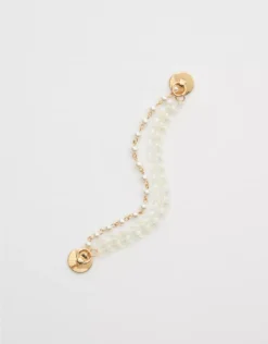 Aerie Pearl And Chain Phone Charm