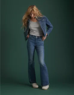 AE77 Premium High-Waisted Flare Jean