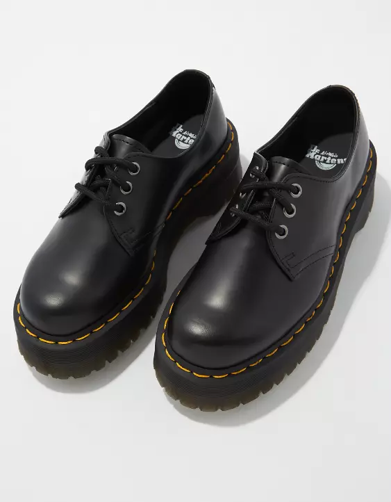 Dr. Martens Women's 1461 Smooth Leather Platform Shoe - Image 2
