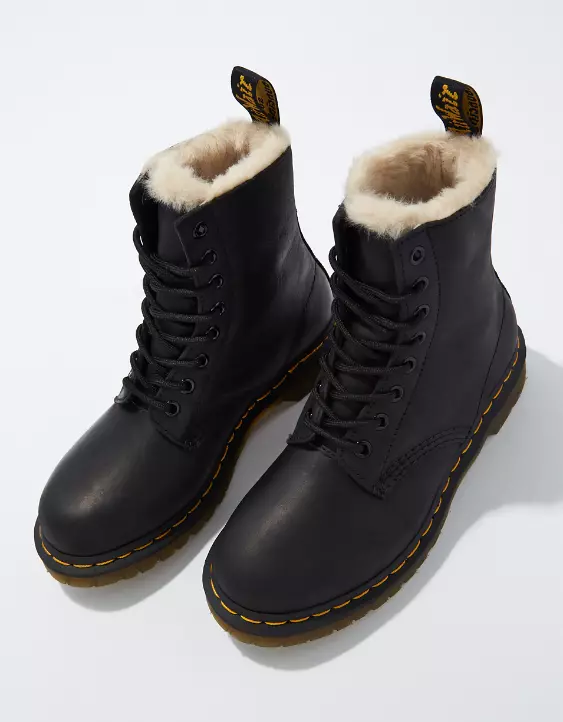Dr. Martens Women's 1460 Serena Faux Fur-Lined Boot - Image 2