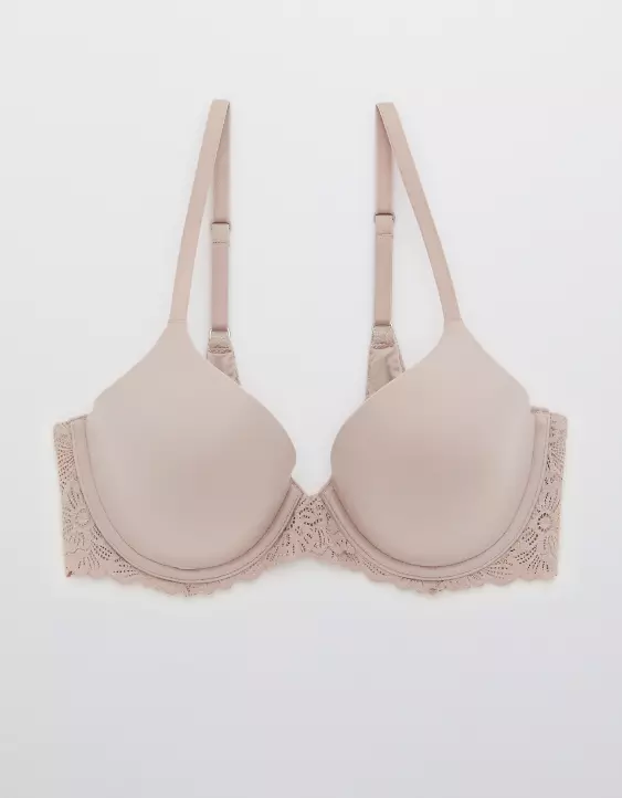 Aerie Sunnie Full Coverage Lightly Lined Blossom Lace Trim Bra - Image 3